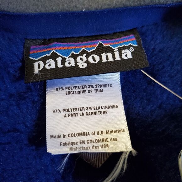 Patagonia Jacket Mens Extra Large Blue Gray fleece Regulator R2 Alpine Polartec - Picture 9 of 15
